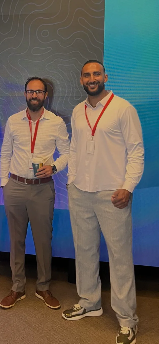 Khuram Hussain with Tony Pillitiere, co-founder of Horizon3.ai